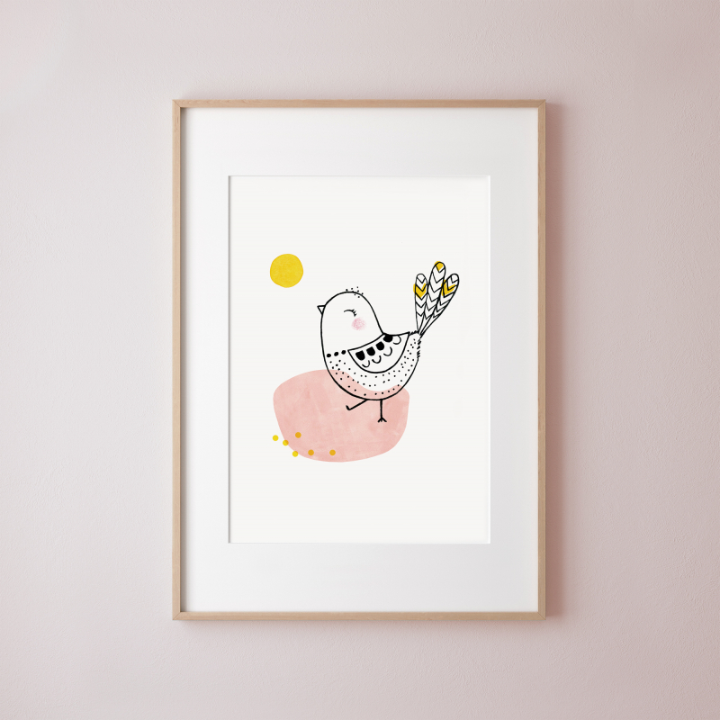 Kiki der Spatz | A4 Poster